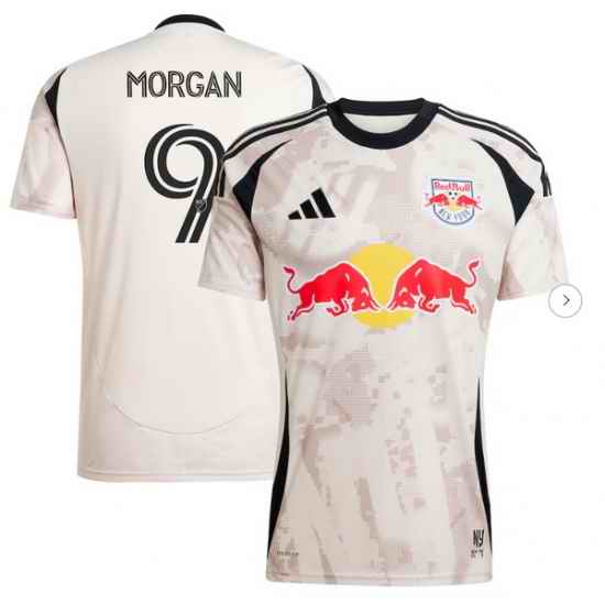 Men's New York Red Bulls Lewis Morgan adidas Tan 2025 Stone Kit Replica Player Jersey